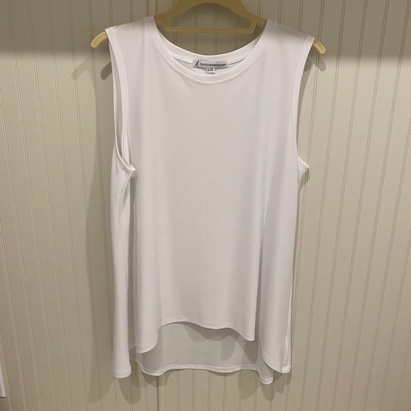 Helene Clarkson White Sleeveless tank/tunic - Picture 1 of 4